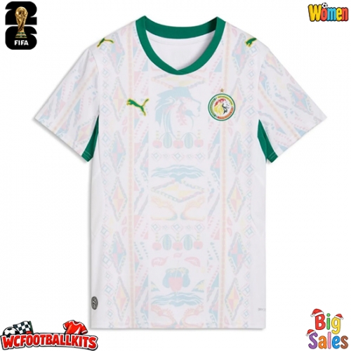 Senegal Replica Home Stadium Shirt for Women World Cup 2026 Short Sleeve